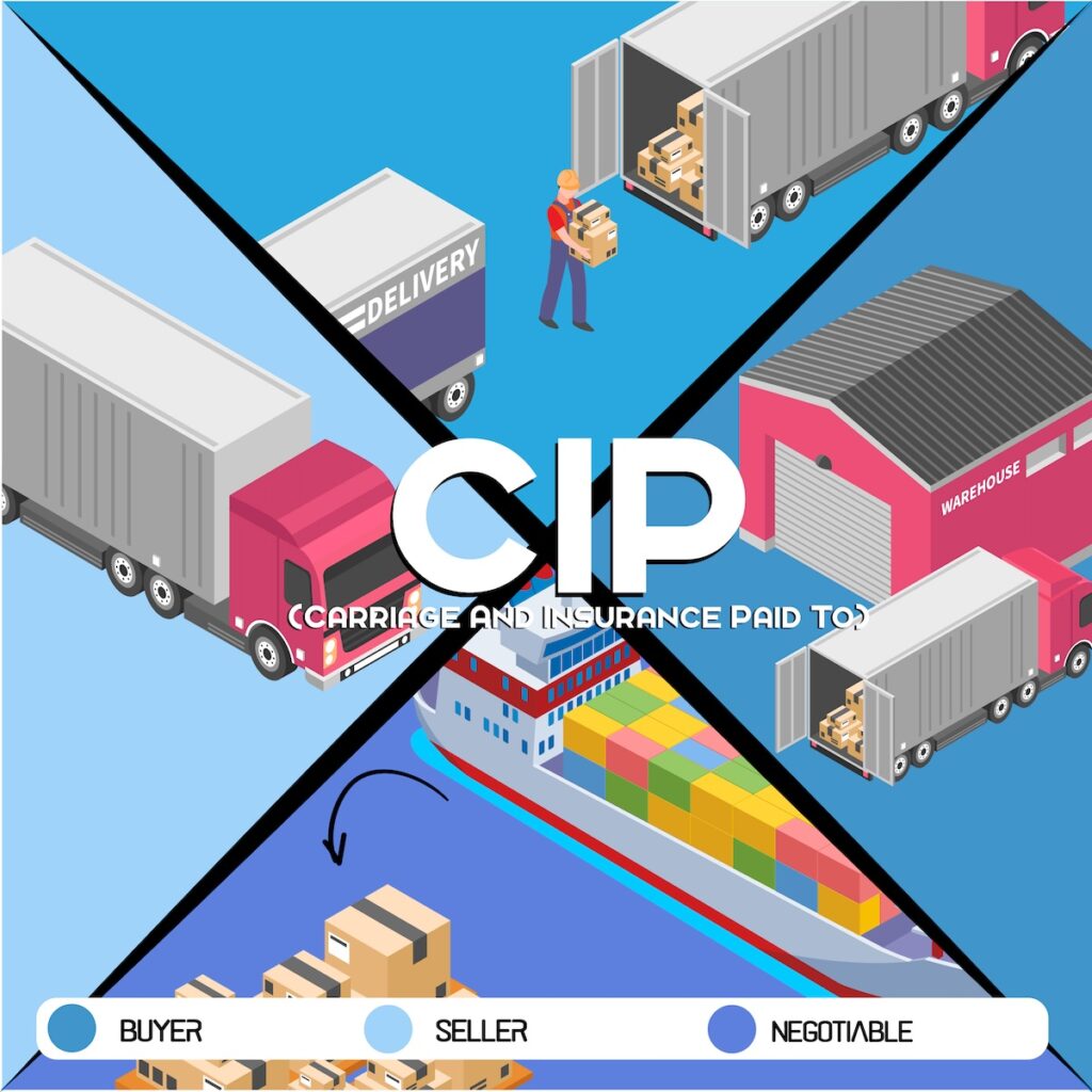 CIP - CARRIAGE AND INSURACE PAID TO - INCOTERMS - 5 CONTINENT LOGISTICS SPAIN
